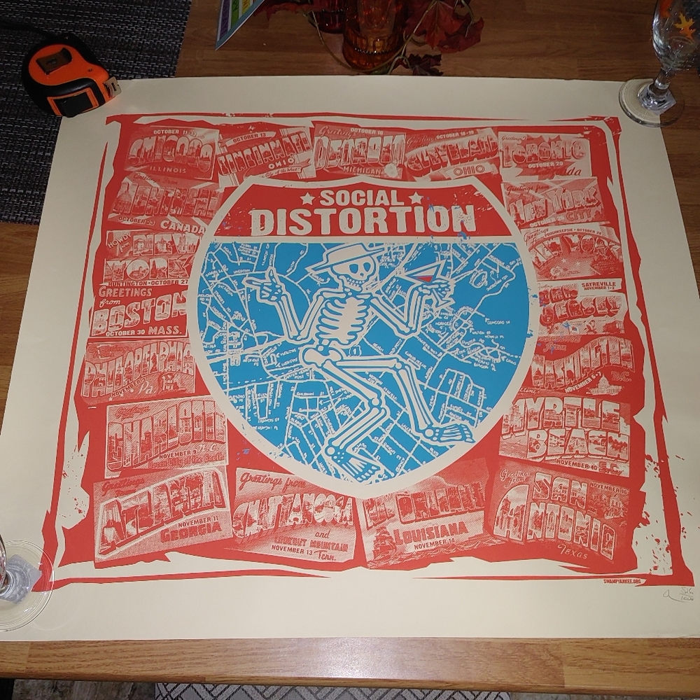 Social distortion 2019 fall tour poster - Picture 2 of 11